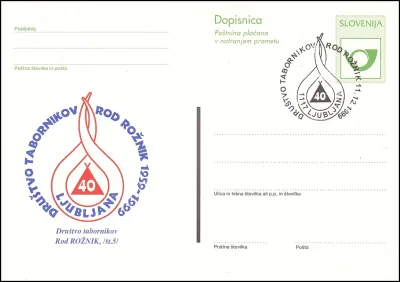 DRUŠTVO TABORNIKOV ROD ROŽNIK 40 LET 